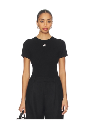 Malbon Golf Lisette Knit Top in Black. Size M. Also in L, S, XS.