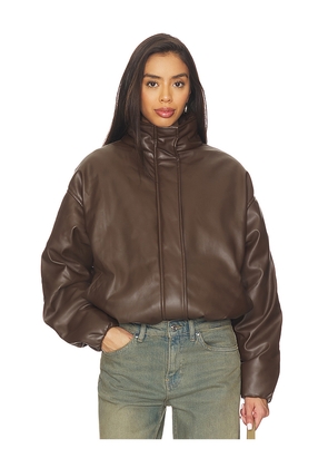 Nakedvice The Rohan Bomber Jacket in Brown. Size M. Also in L, XS.