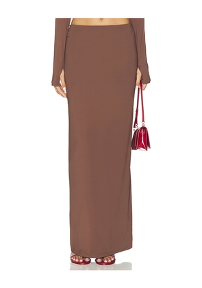 Nakedvice The Henry Skirt in Brown. Size M. Also in L, S.