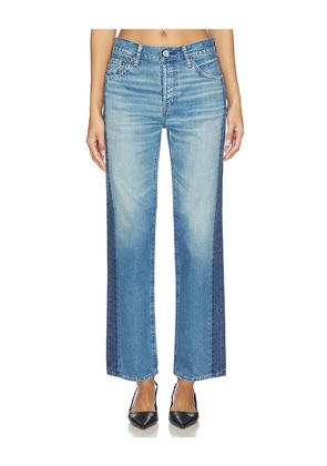 Moussy Vintage Clermont Straight Jeans in Blue. Size 24. Also in 25, 23, 26, 27, 28.