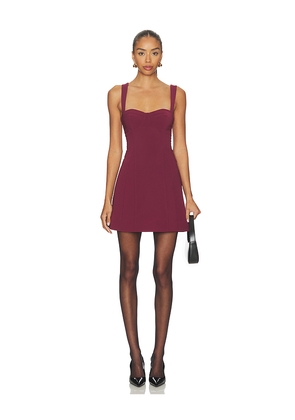 Lovers and Friends Kira Mini Dress in Burgundy. Size M. Also in XXS, XS, S, L, XL.
