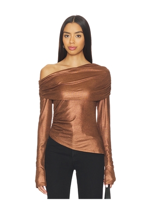 Lovers and Friends Coraline Top in Metallic Bronze. Size M. Also in XXS, XS, S, XL.