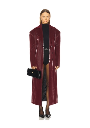 Kim Shui Kristy Coat in Burgundy. Size M. Also in XS, S, L, XL.