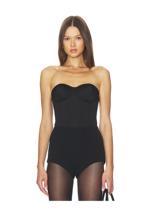 OW Collection Reese Corset Top in Black. Size M. Also in L, S, XS.