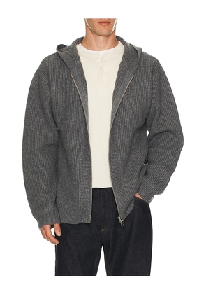 KROST Wool Zip Hoodie in Grey. Size M. Also in S.