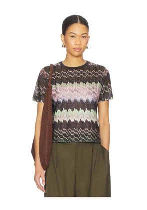 Missoni Short Sleeve T-shirt in Black,Green. Size M. Also in L, XL.