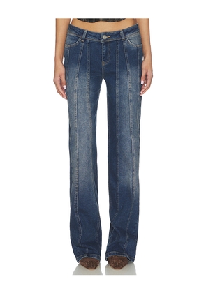 OW Collection Devin Denim Jean in Blue. Size L. Also in S, XS, M.