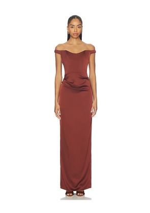 Katie May Tempest Gown in Brown. Size S. Also in L, XL, XS, XXS.