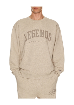 Legends Fairfax Varsity Crew Sweatshirt in Brown. Size M. Also in L.