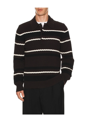 NN07 Alfie Polo in Brown. Size M. Also in S, L, XL/1X.