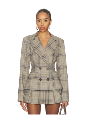 MORE TO COME Spencer Blazer in Taupe. Size M. Also in L, S, XS, XXS.