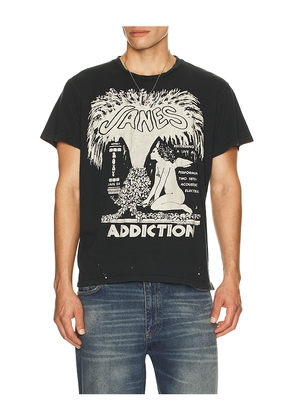 Madeworn Janes Addiction T-Shirt in Black. Size S. Also in L, XL/1X, XXL/2X.