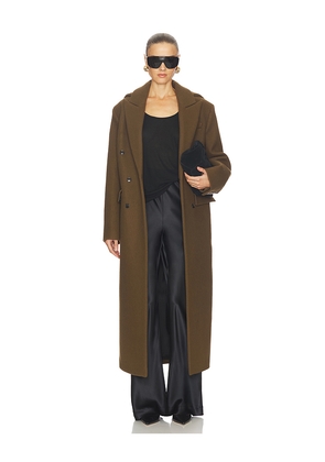 Nanushka Melva Coat in Brown. Size XS. Also in L.