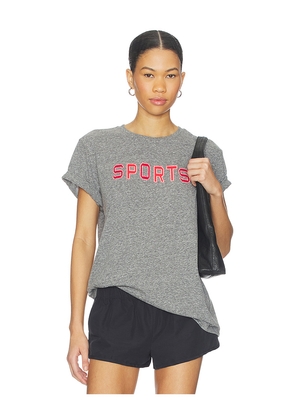 MOTHER The Rowdy Tee in Grey. Size L. Also in XS, S, M, XL.