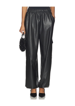 Lapointe Textured Faux Leather Jogger in Black. Size M. Also in S, XS.