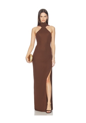 NBD Renata Gown in Brown. Size M. Also in XXS, XS, S, L, XL.