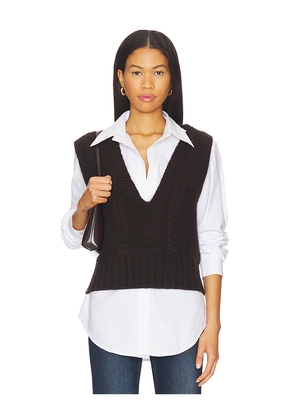 Lisa Yang Sallie Vest in Brown. Size 1. Also in 0, 2.