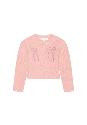 LoveShackFancy Kids Journelle Cardi in Pink. Size 3. Also in 2, 4, 5, 6.