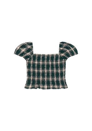 LoveShackFancy Kids Fabielle Top in Green. Size 3. Also in 2, 4, 5, 6.
