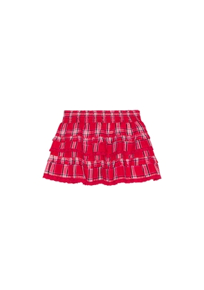 LoveShackFancy Tween Billie Skirt in Red. Size 7. Also in 8, 9.