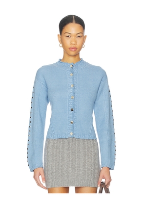 Never Fully Dressed Studded Cardigan in Blue. Size M. Also in S, L, XL, XXL, XS.