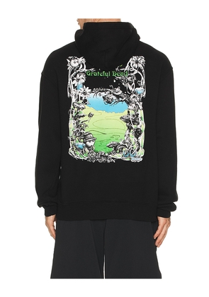 Malbon Golf x Grateful Dead Fesque Hoodie in Black. Size M. Also in L, S, XL/1X.
