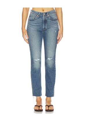 LEVI'S 501 Straight in Blue. Size 24. Also in 25, 26, 27, 28, 29, 30, 31, 32.