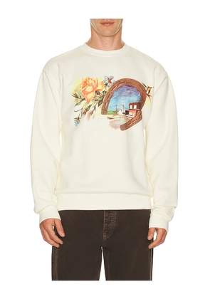 ONE OF THESE DAYS Everyones in Love With You Sweatshirt in White. Size M. Also in S, L, XL/1X.