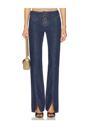 Miaou Element Bootcut in Blue. Size M. Also in S, L.