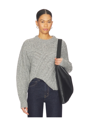 Miaou Clarke Crew Pullover in Grey. Size M. Also in XS, S, L.
