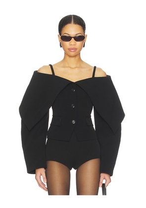 Nanushka Amantha Blazer in Black. Size S. Also in XS.