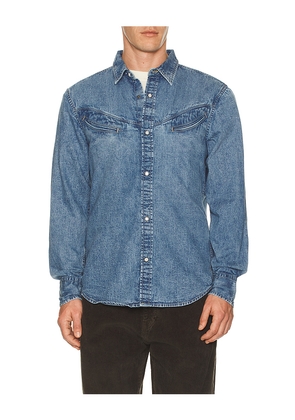 LEVI'S Smiley Western Shirt in Blue. Size M. Also in L.