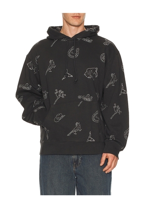 LEVI'S Relaxed Graphic Hoodie in Grey. Size S. Also in L.