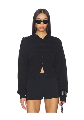 NIIHAI Button Up Cardigan in Black. Size M. Also in XS, S.