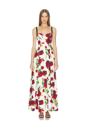 L'AGENCE Sutton BDD Strap Maxi Dress in White. Size 2. Also in 0, 4, 6, 8.