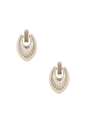 Lovers and Friends Annabel Earrings in Metallic Silver.