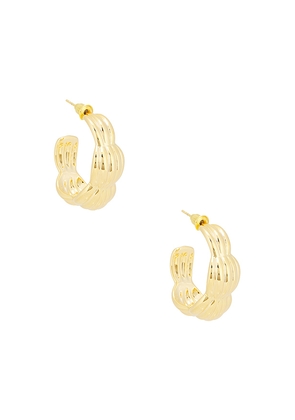 Lovers and Friends Jeanne Earrings in Metallic Gold.