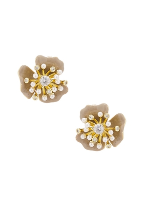 Lovers and Friends Allegra Earrings in Nude.