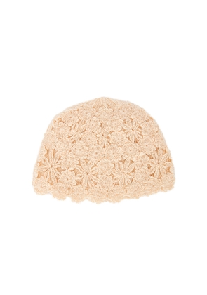 Lovers and Friends Juliet Crochet Hat in Ivory.