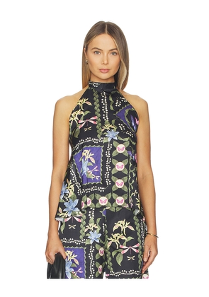 MISA Los Angeles Ora Top in Black,Purple. Size M. Also in L, S, XL, XS.