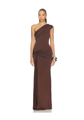 NBD Rani Gown in Chocolate. Size M. Also in XS, S, L, XL.