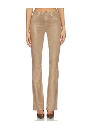 L'AGENCE Selma High Rise Sleek Baby Boot in Tan. Size 23. Also in 25, 27, 28, 29.
