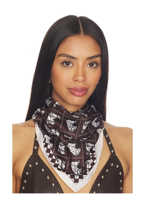 Lovers and Friends Maria Triangle Scarf in Brown.