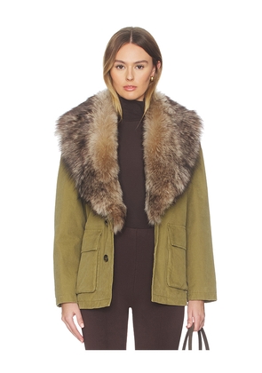NILI LOTAN Ronay Parka in Olive. Size M. Also in XS, S, L.