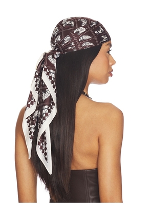 Lovers and Friends Maria Triangle Scarf in Brown.