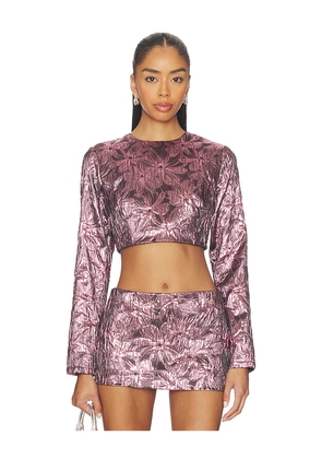 Milkwhite Cropped Top in Pink. Size S. Also in XS, M.