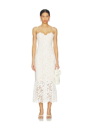 Lovers and Friends Teagan Midi Dress in White. Size L. Also in XXS.