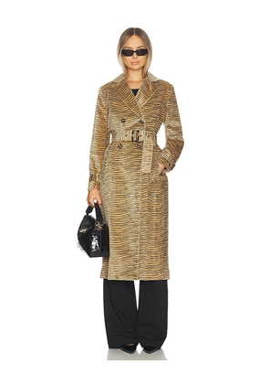 LAMARQUE Leslie Trench Coat in Brown. Size M. Also in L, S, XS.