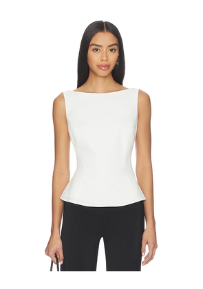 MORE TO COME Jaden Tie Top in White. Size M. Also in L, S, XL, XS, XXS.