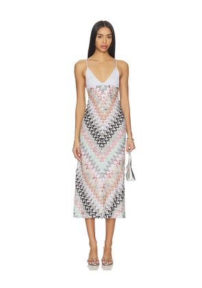 Missoni Sleeveless Long Dress in Pink,White. Size 38/2. Also in 40/4.